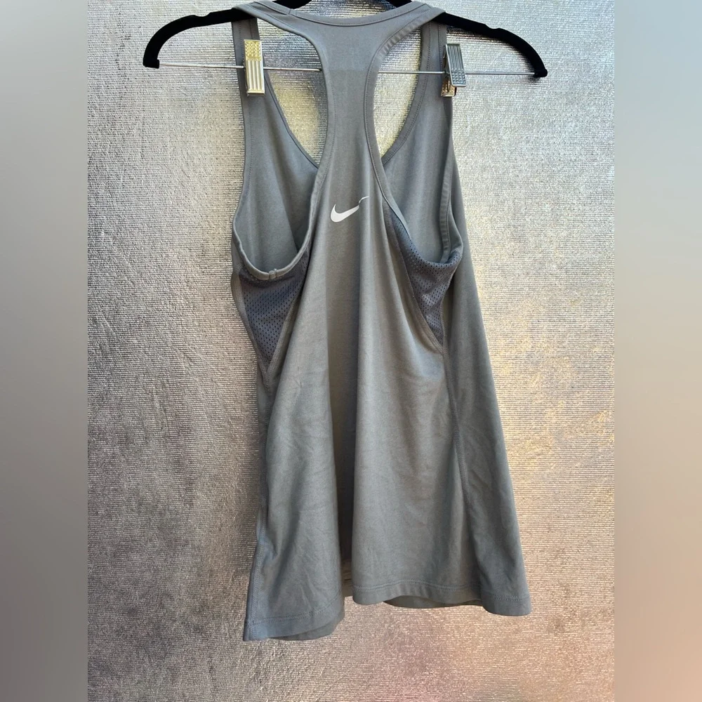 Nike Gray Racerback Tank - Picture 3 of 5